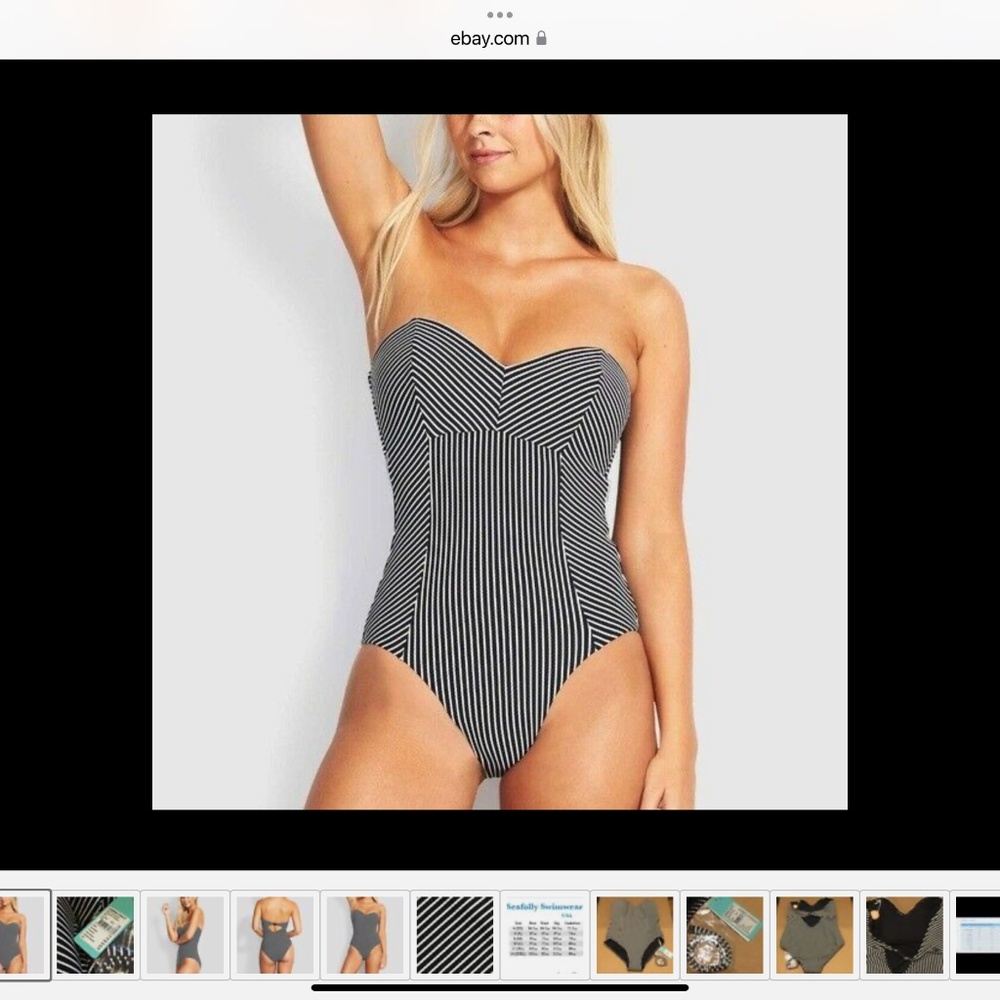 NWT $144 SEAFOLLY US 12 C/D CUP GO OVERBOARD
